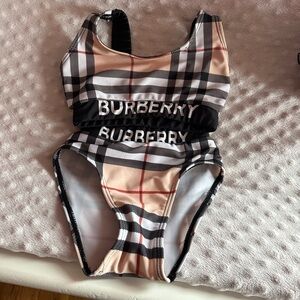 Burberry little girl Liana check bathing suit